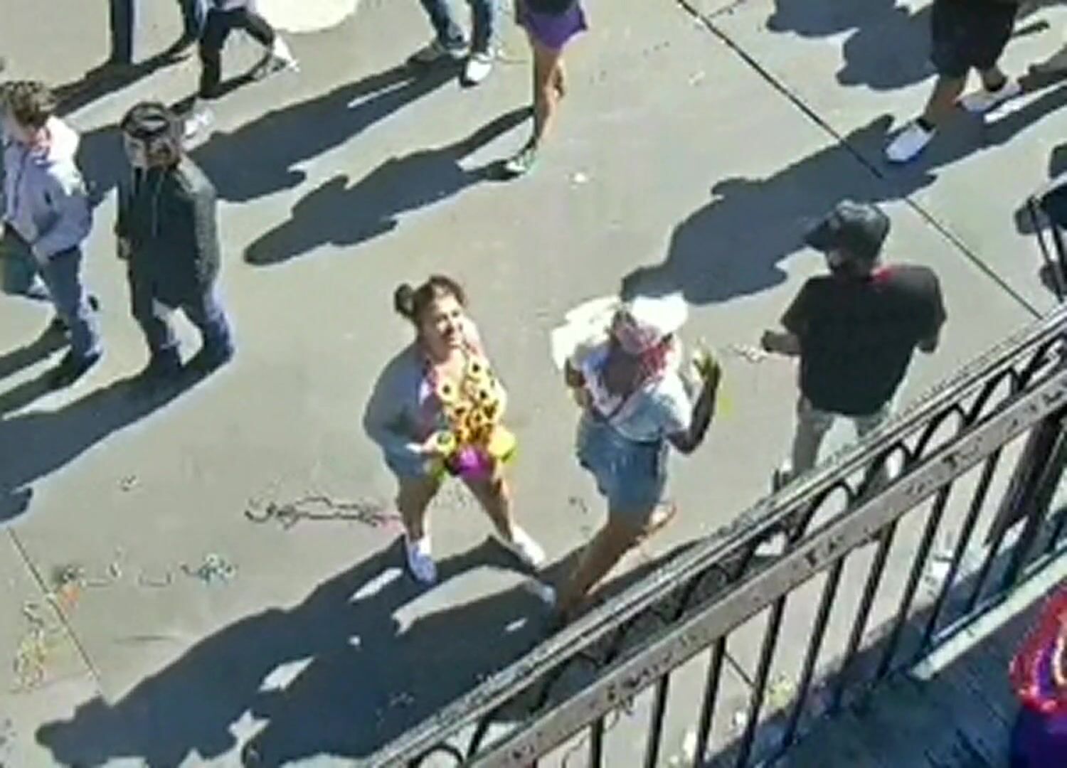 sexy and confident woman flashes boobs during mardi gras on earthcam